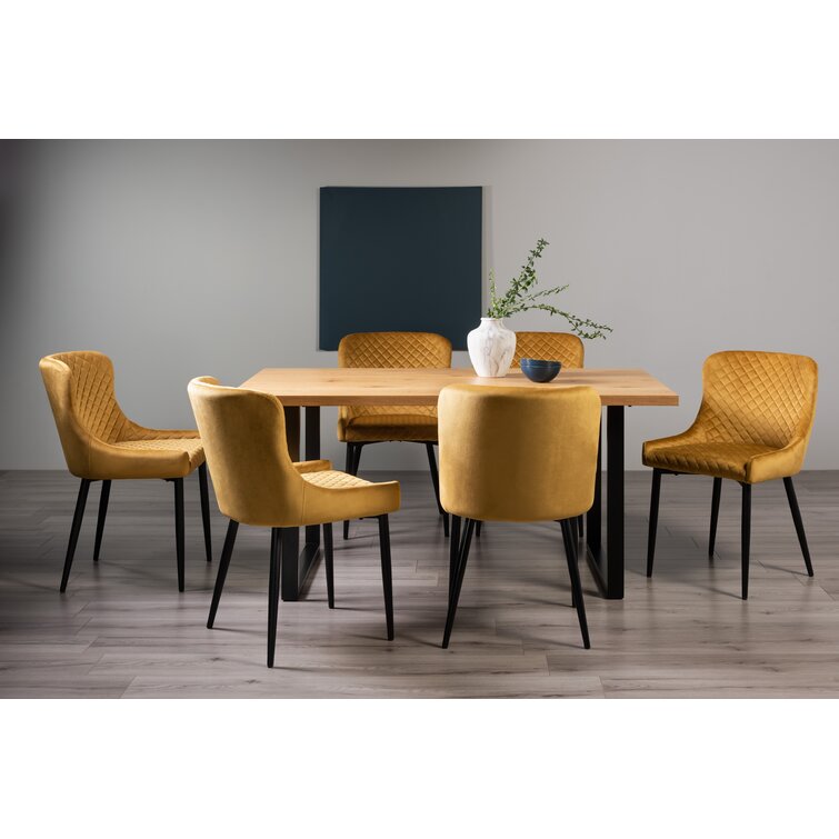 Wayfair yellow 2024 dining chairs